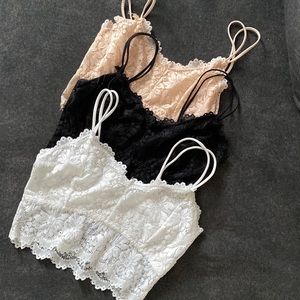 Bralettes, set of 3